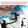 [UAE Warehouse] HAWEEL 2 in 1 Universal Car Rear View Mirror Stand Mobile Phone Mount Holder, Clamp Size: 40mm-80mm, For iPhone, Galaxy, Huawei, Xiaomi, LG, HTC and other Smartphones